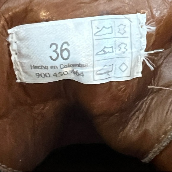 Sergio Tomani  leather wedge boots booties size 36 - Picture 3 of 7